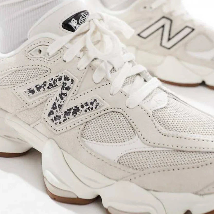 NB 9060 - Beige Leopard Print Detail