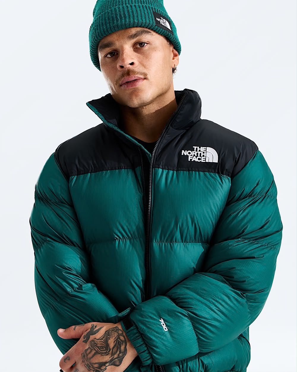 The North Face Men's 1996 Retro Nuptse Jacket  White Pacific Teal